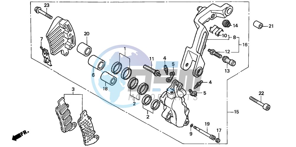 FRONT BRAKE CALIPER (2)