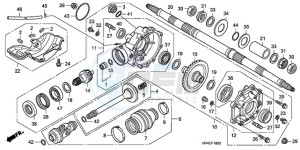 TRX420FEA Europe Direct - (ED / 4WD) drawing REAR FINAL GEAR