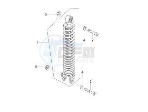 SCARABEO 50 2T CARBURATORE E4 STREET (EMEA) drawing Shock absorber