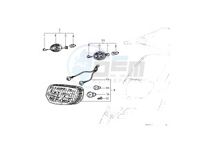 Typhoon 50 drawing Headlight