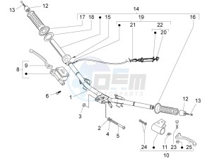 NRG 50 power DT drawing Fork steering tube - Steering bearing unit