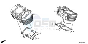 VT750C2BC drawing CYLINDER