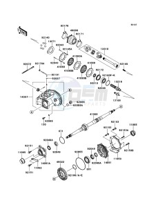 KFX700 KSV700A8F EU drawing Drive Shaft-Rear