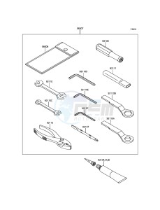 Z900 ABS ZR900BHF XX (EU ME A(FRICA) drawing Owner's Tools