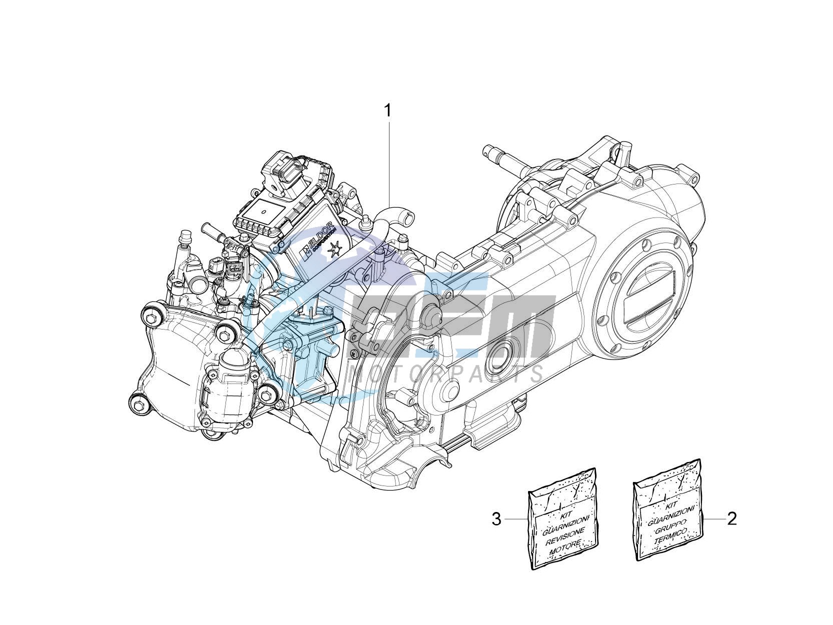 Engine, assembly