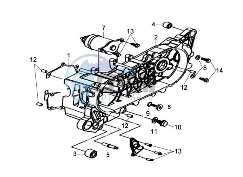 CRANKCASE COVER LEFT