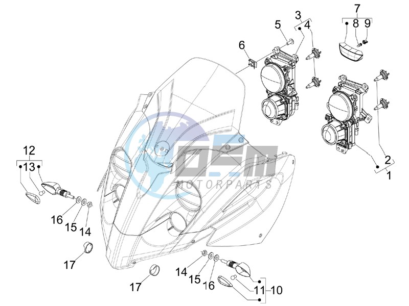 Head lamp - Turn signal lamps