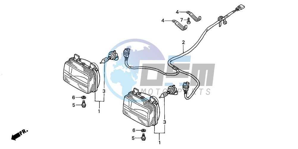 HEADLIGHT (TRX350FM/FE)