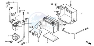 XL650V TRANSALP drawing BATTERY