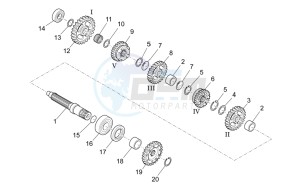 RXV 550 RXV 450-550 STREET LEGAL drawing Driven shaft