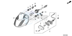 VTR2509 U drawing TAILLIGHT