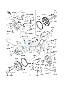 MULE 4010 TRANS 4x4 DIESEL KAF950G9F EU drawing Rear Hub