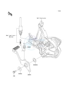 KLE 650 A [VERSYS] (9F-9F) A8F drawing BRAKE PEDAL