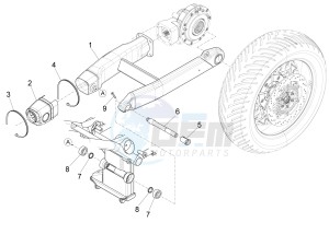 Eldorado 1400 1380 USA drawing Swing arm