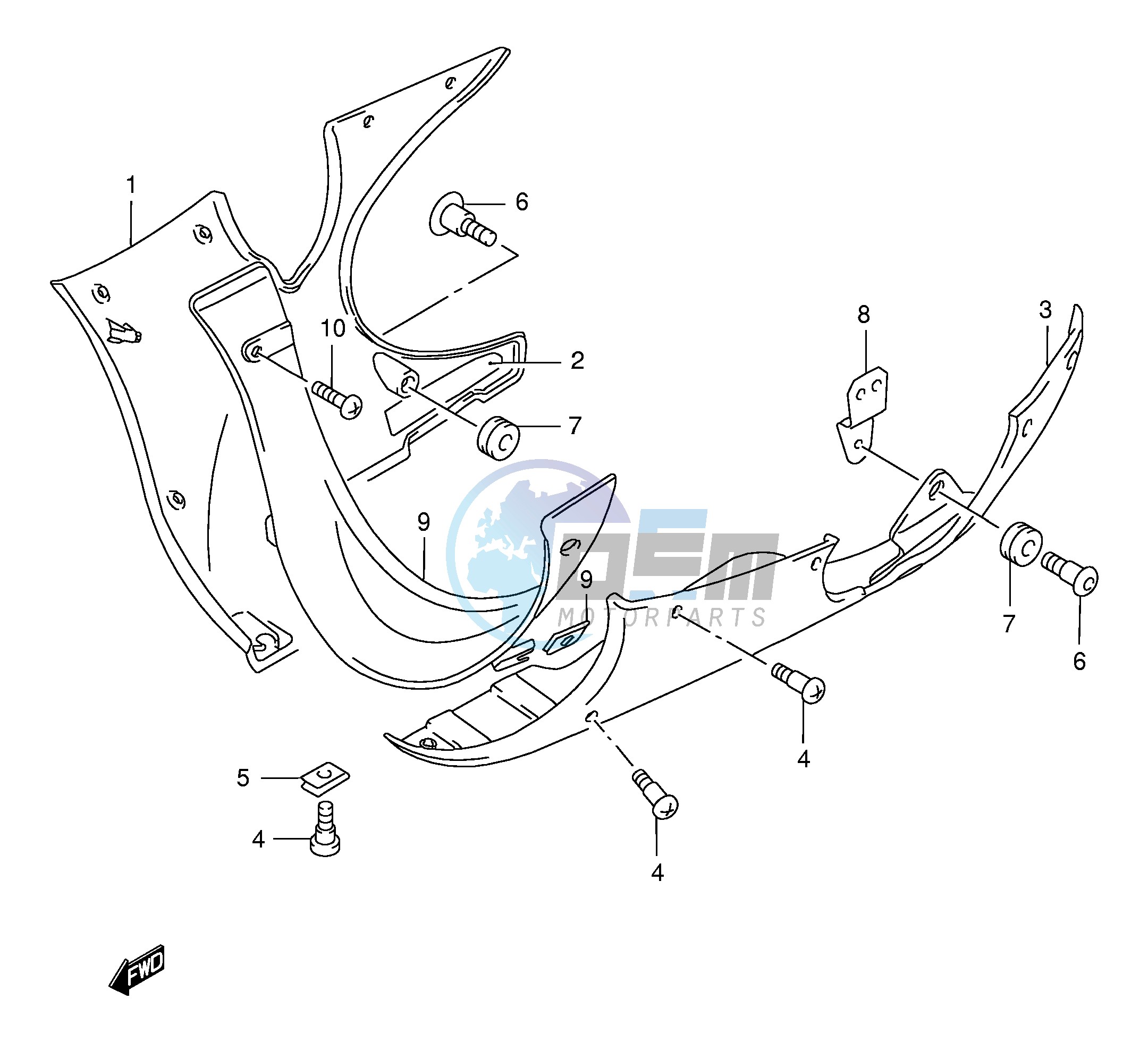 UNDER COWLING (MODEL W X Y)