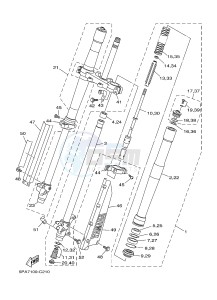 YZ85LW (1SN7 1SN9 1SP7 1SP9) drawing FRONT FORK