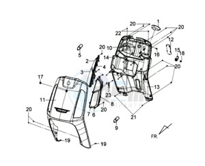 TONIK 50 drawing COWLING FRONT / COWLING INNER