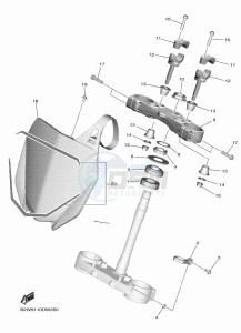 YZ450F (B2WH) drawing STEERING