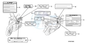 SH300A9 UK - (E / ABS MKH TBX) drawing CAUTION LABEL