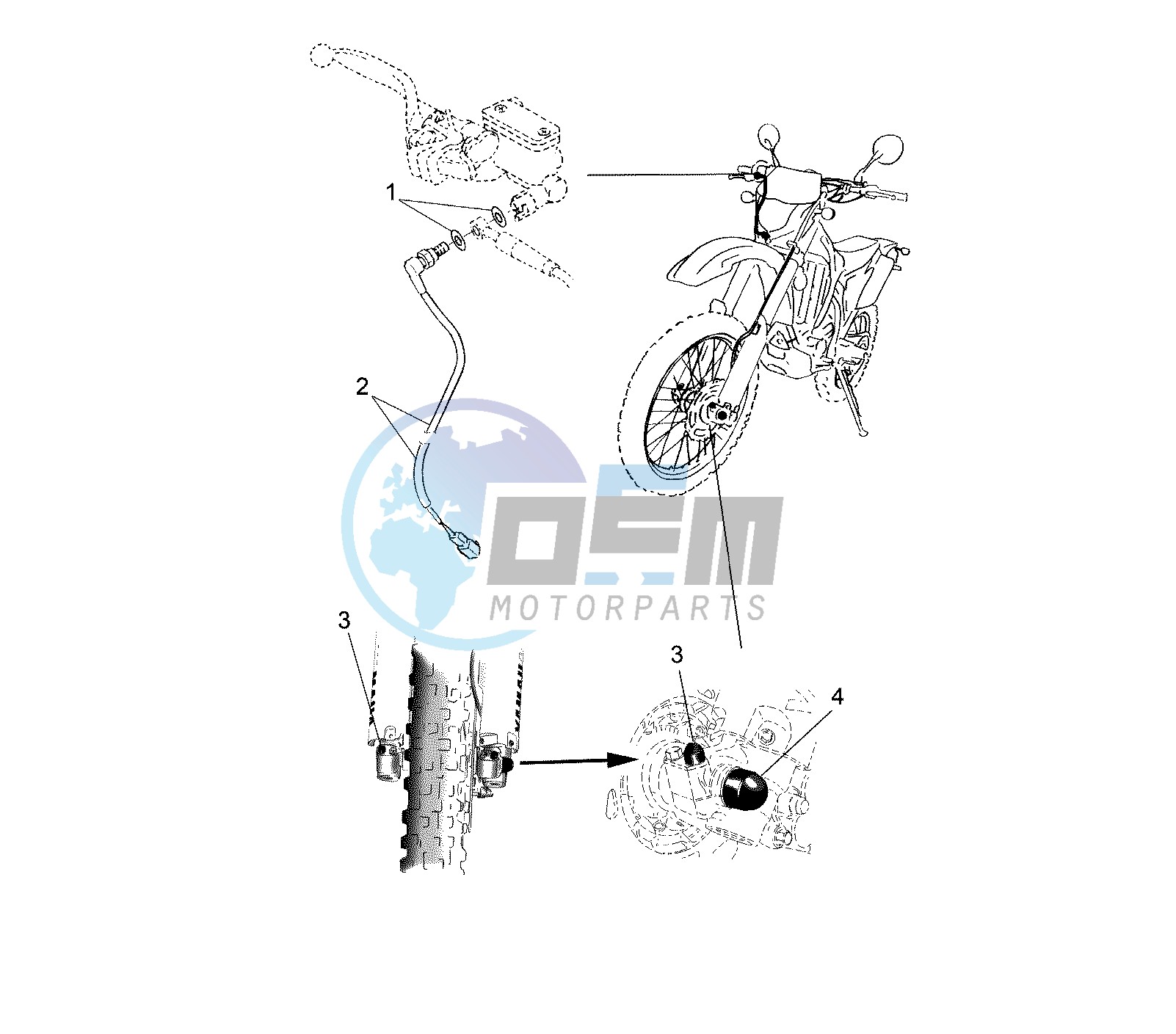 STOP SWITCH FRONT EURO KIT