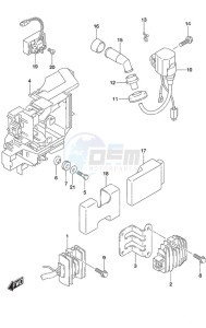 DF 25A drawing Rectifier/Ignition Coil Non-Remote Control