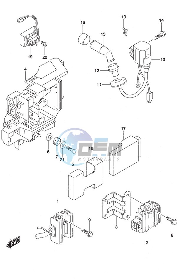 Rectifier/Ignition Coil Non-Remote Control