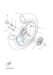 NS50 NITRO (1PH6) drawing REAR WHEEL