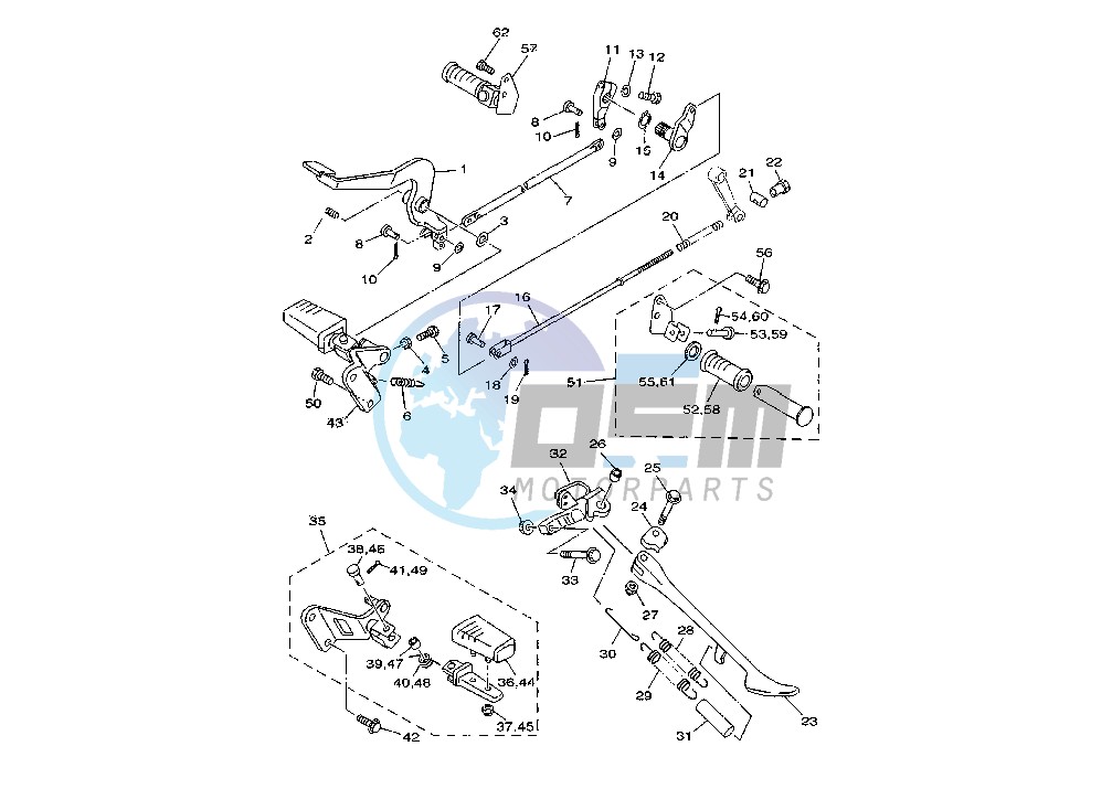 STAND-FOOTREST MY01-02