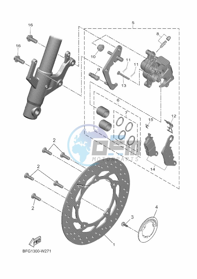 FRONT BRAKE CALIPER