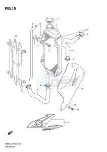 RM85 (P03) drawing RADIATOR