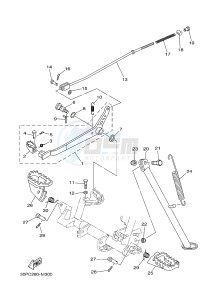 TT-R125 TT-R125LW (2CP8) drawing STAND & FOOTREST