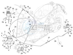 GTS 125 GTS SUPER 125 4T IE ABS E4 (EMEA) drawing Brakes pipes - Calipers (ABS)