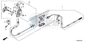 VFR1200XDE CrossTourer - VFR1200X Dual Clutch 2ED - (2ED) drawing PARKING BRAKE LEVER