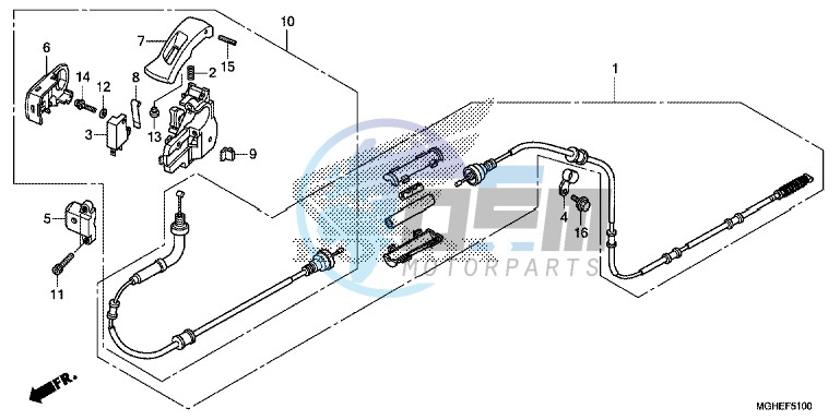 PARKING BRAKE LEVER