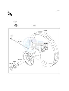 KX 125 M (M2) drawing OPTIONAL PARTS-- 20IN FRONT WHEEL- -