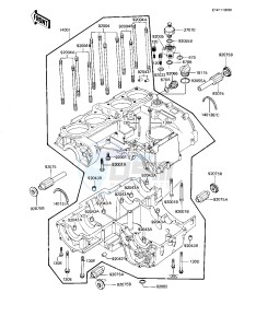 KZ 1100 L [LTD SHAFT] (L1) [LTD SHAFT] drawing CRANKCASE