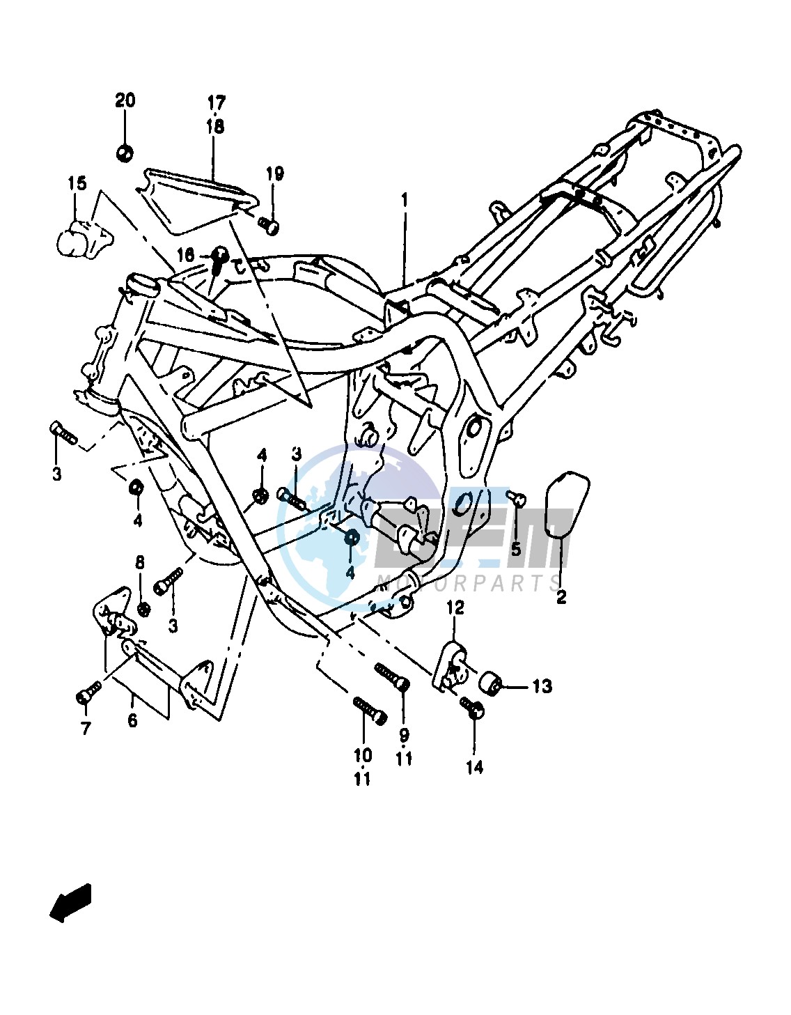 FRAME (GSF1200T ST V SV)