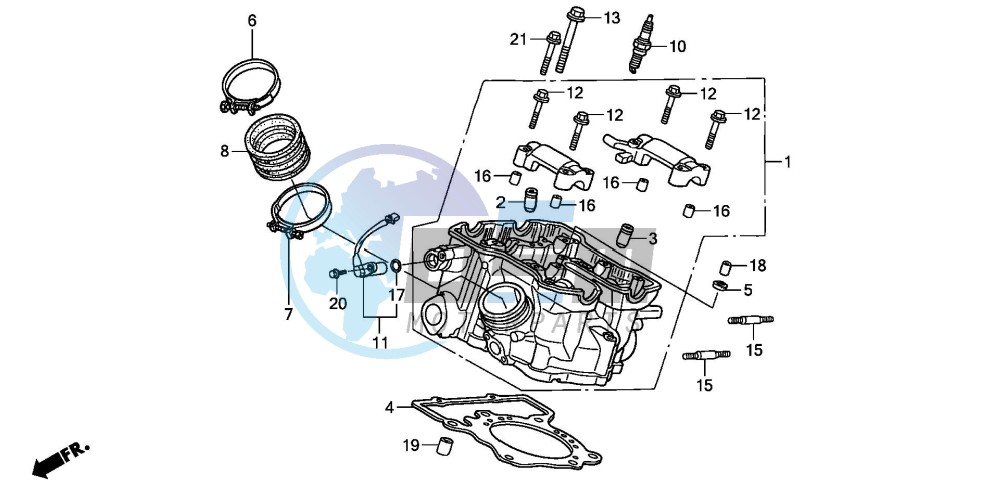 REAR CYLINDER HEAD