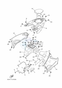 YFM700FWAD GRIZZLY 700 EPS (BFE8) drawing SIDE COVER