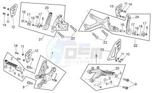 Tuono V4 1100 RR (USA-CND) USA-CND drawing Foot rests