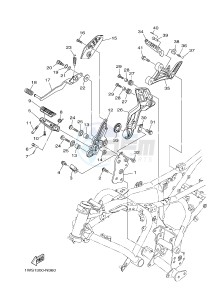 MT07A MT-07 ABS 700 (1XB3) drawing STAND & FOOTREST 2