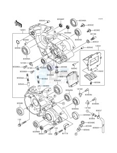 KX 125 K [KX125] (K2) [KX125] drawing CRANKCASE