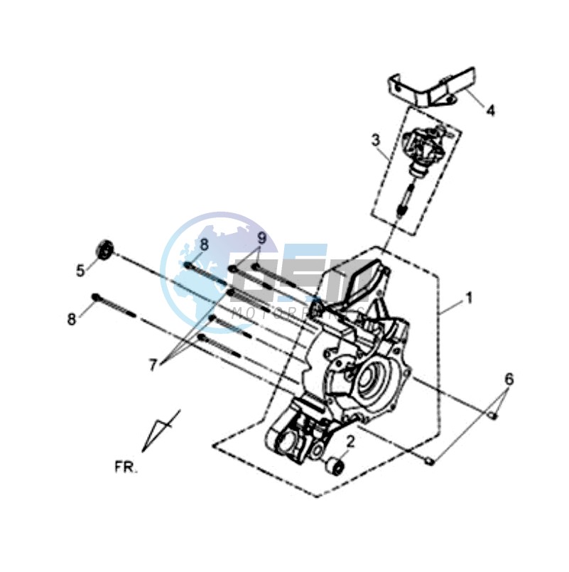 CRANKCASE RIGHT / OILPUMP