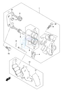 RM85L drawing FRONT CALIPER