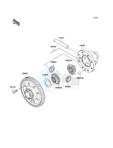 MULE_610_4X4 KAF400AEF EU drawing Differential