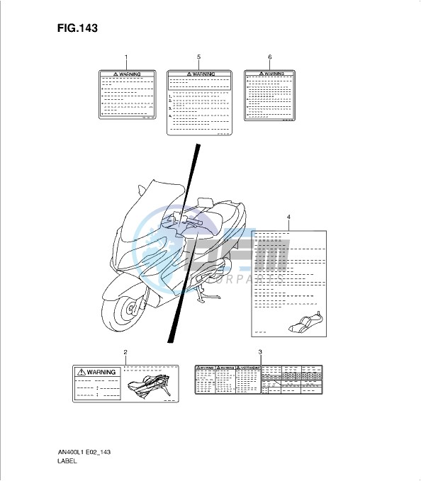 LABEL (AN400L1 E2)