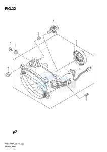 VZR1800 (E50) INTRUDER drawing HEADLAMP