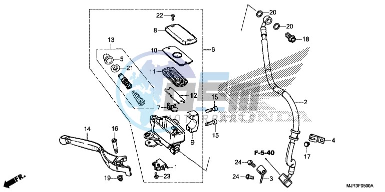 FRONT BRAKE MASTER CYLINDER