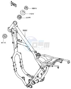 KX 250 D [KX250] (D1) [KX250] drawing FRAME