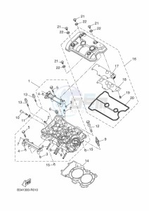 XSR700 MTM690D (BJX1) drawing CYLINDER HEAD